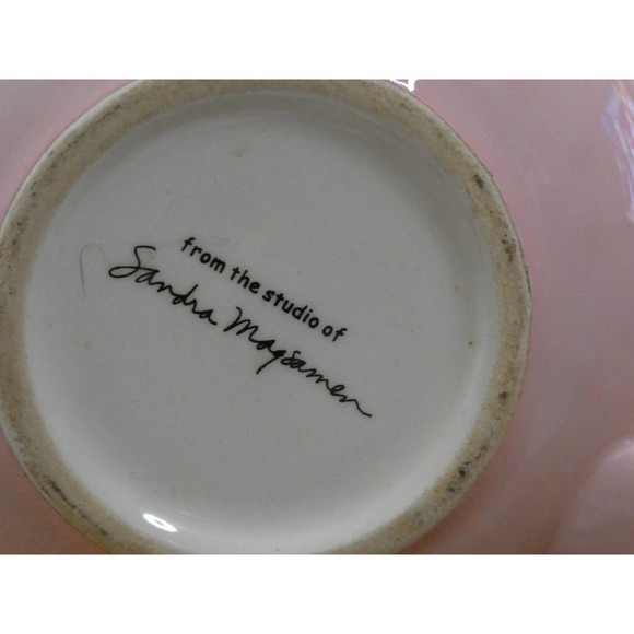 Oversize Pink Mug - I Love You with Heart - 3D-Sandra Magsamen Studio - Picture 5 of 5